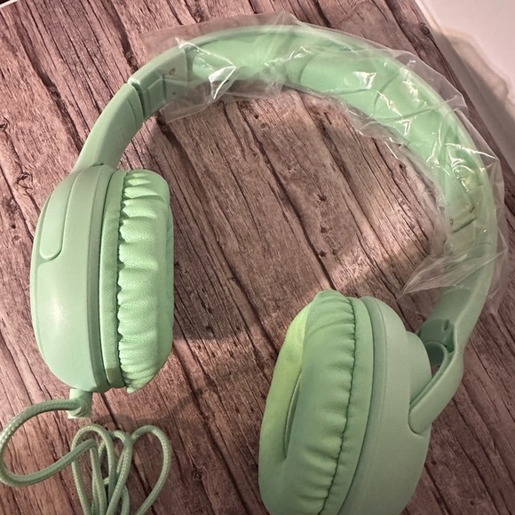 Other - Kids Wired Headphones with HD Microphone - mint green